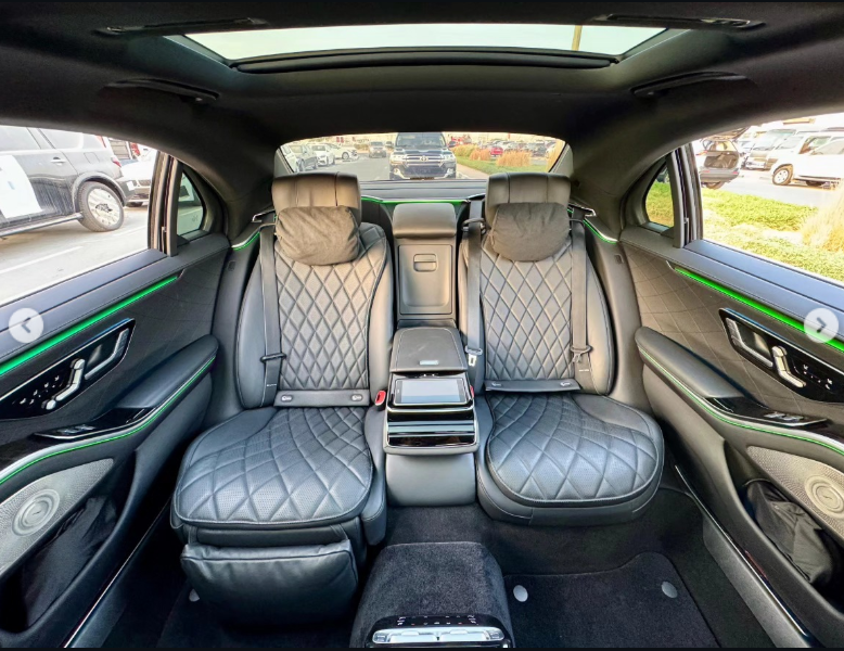 2022 Mercedes-Benz S 500L 3.0-liter turbocharged inline-six Engine White Black Luxury Sedan