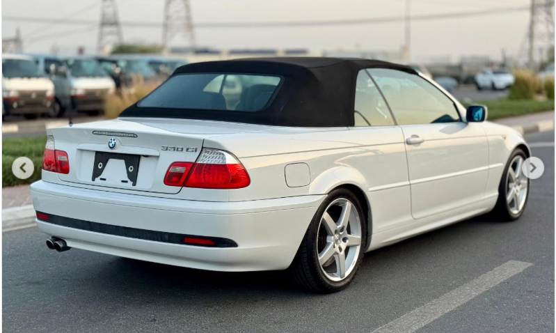 2006 BMW 330Ci 3.0 Liter 6-cylinder Petrol Engine White Black Convertible Automatic