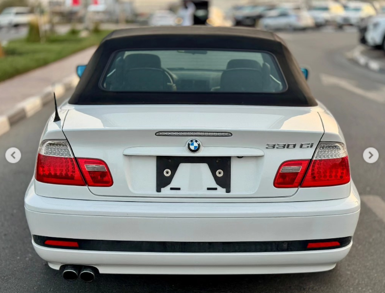 2006 BMW 330Ci 3.0 Liter 6-cylinder Petrol Engine White Black Convertible Automatic