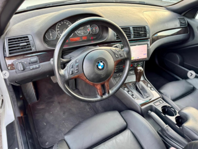 2006 BMW 330Ci 3.0 Liter 6-cylinder Petrol Engine White Black Convertible Automatic