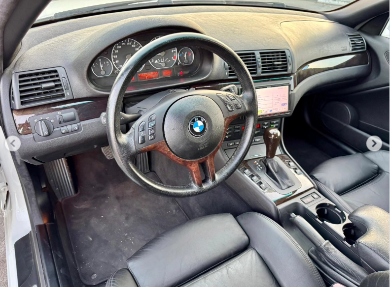 2006 BMW 330Ci 3.0 Liter 6-cylinder Petrol Engine White Black Convertible Automatic