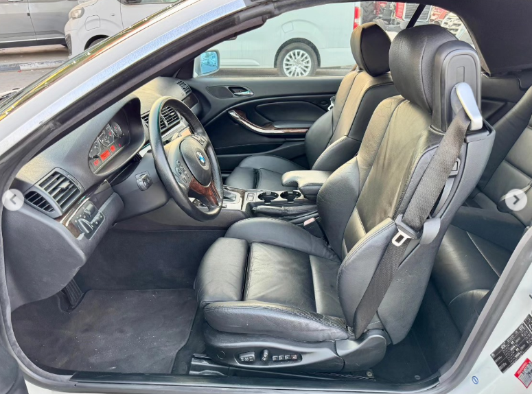 2006 BMW 330Ci 3.0 Liter 6-cylinder Petrol Engine White Black Convertible Automatic