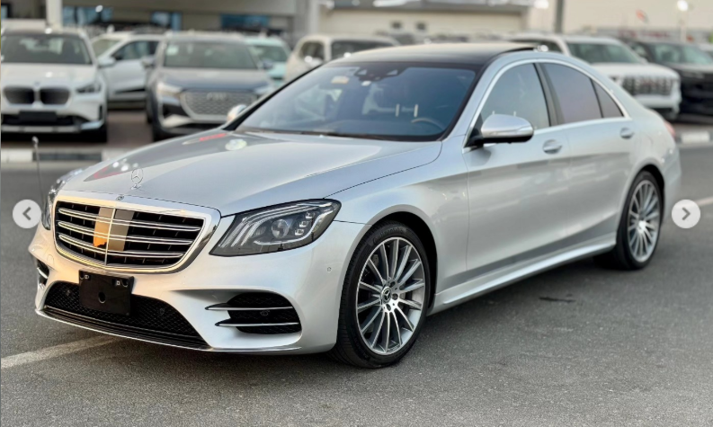 2020 Mercedes-Benz S 450 3.0-liter 6-cylinder Petrol Engine Silver Black Luxury Sedan
