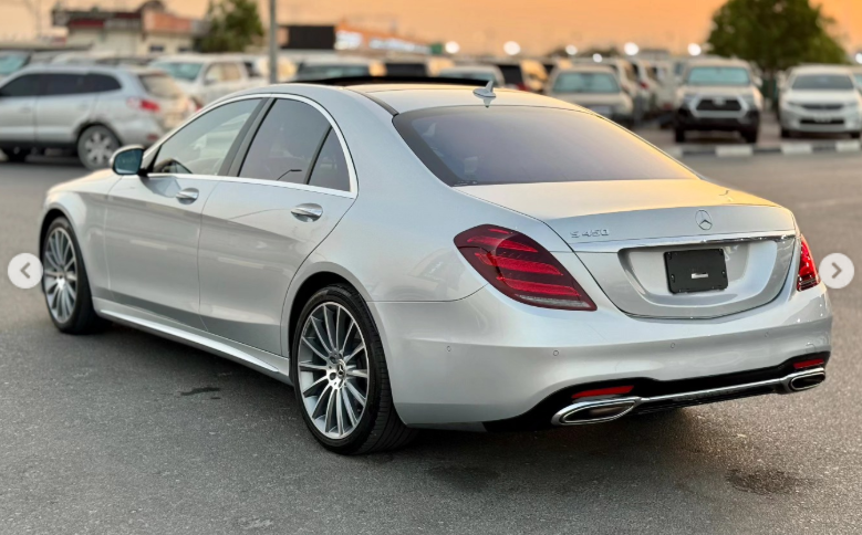2020 Mercedes-Benz S 450 3.0-liter 6-cylinder Petrol Engine Silver Black Luxury Sedan