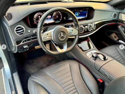 2020 Mercedes-Benz S 450 3.0-liter 6-cylinder Petrol Engine Silver Black Luxury Sedan