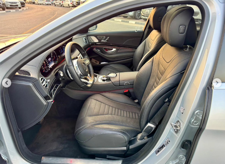 2020 Mercedes-Benz S 450 3.0-liter 6-cylinder Petrol Engine Silver Black Luxury Sedan