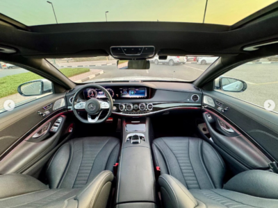 2020 Mercedes-Benz S 450 3.0-liter 6-cylinder Petrol Engine Silver Black Luxury Sedan