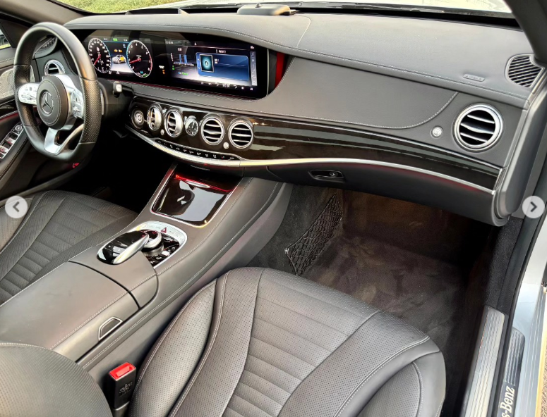 2020 Mercedes-Benz S 450 3.0-liter 6-cylinder Petrol Engine Silver Black Luxury Sedan