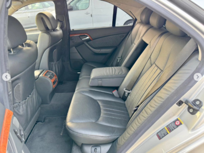 2003 Mercedes-Benz S 55 AMG 5.4 Liter Supercharged V8 Engine Silver Black Sedan