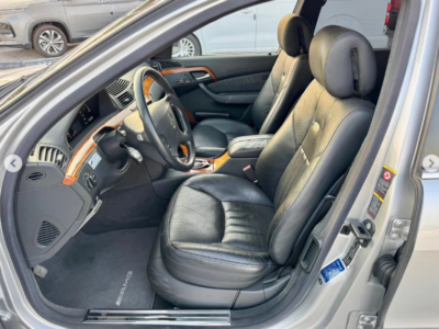 2003 Mercedes-Benz S 55 AMG 5.4 Liter Supercharged V8 Engine Silver Black Sedan