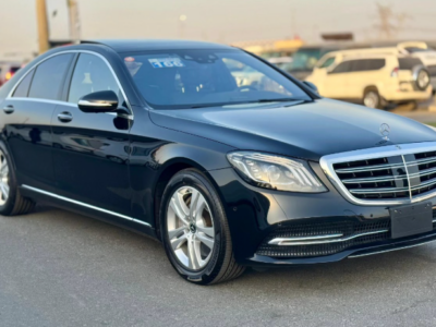 2018 Mercedes-Benz S 450 3.0-liter turbocharged V6 Petrol Engine Black Sedan RWD