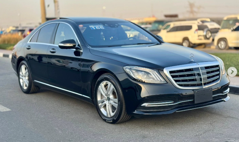 2018 Mercedes-Benz S 450 3.0-liter turbocharged V6 Petrol Engine Black Sedan RWD