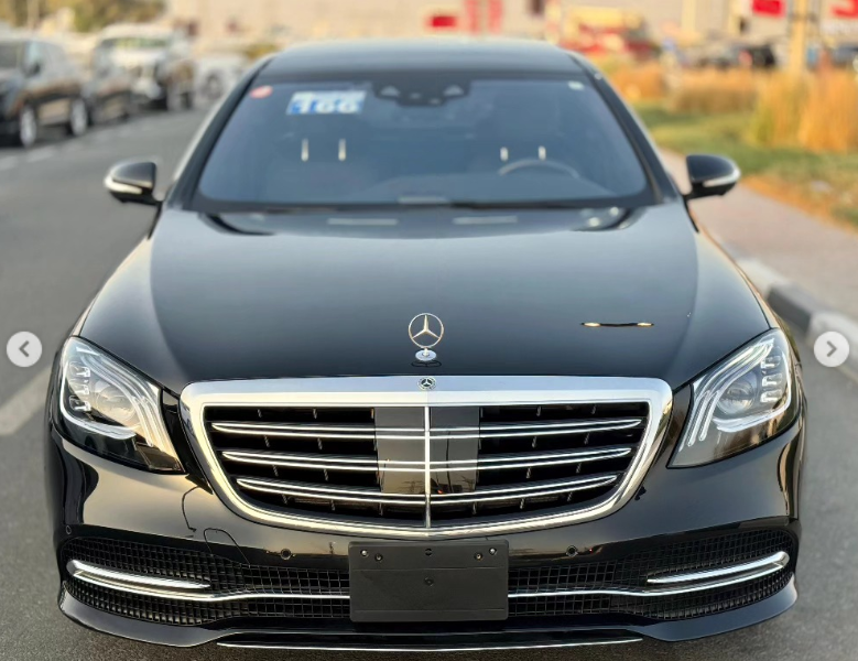 2018 Mercedes-Benz S 450 3.0-liter turbocharged V6 Petrol Engine Black Sedan RWD