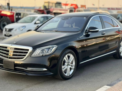 2018 Mercedes-Benz S 450 3.0-liter turbocharged V6 Petrol Engine Black Sedan RWD
