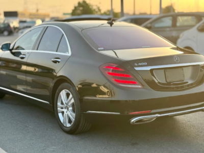 2018 Mercedes-Benz S 450 3.0-liter turbocharged V6 Petrol Engine Black Sedan RWD