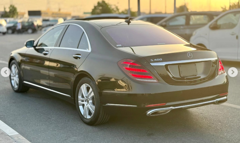 2018 Mercedes-Benz S 450 3.0-liter turbocharged V6 Petrol Engine Black Sedan RWD