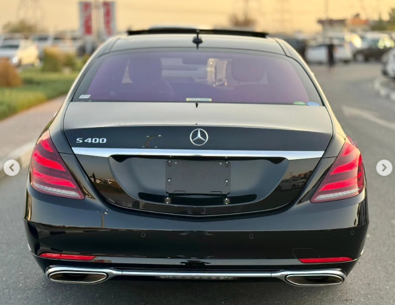 2018 Mercedes-Benz S 450 3.0-liter turbocharged V6 Petrol Engine Black Sedan RWD