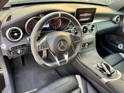 2016 Mercedes-Benz C63 S AMG 4.0-liter Twin-Turbocharged V8 Engine Black Luxury Sedan