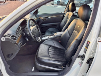 2003 Mercedes-Benz E55 AMG 5.4 Liter Supercharged V8 Engine White Black Sedan RWD