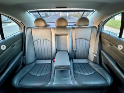 2003 Mercedes-Benz E55 AMG 5.4 Liter Supercharged V8 Engine White Black Sedan RWD