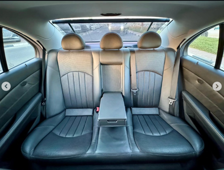 2003 Mercedes-Benz E55 AMG 5.4 Liter Supercharged V8 Engine White Black Sedan RWD