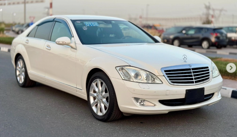 2008 Mercedes-Benz S 350 3.5 Litres 6 Cylinders Petrol Engine White Black Sedan RWD
