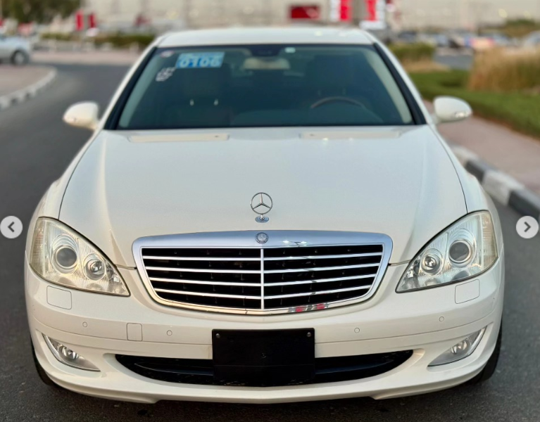 2008 Mercedes-Benz S 350 3.5 Litres 6 Cylinders Petrol Engine White Black Sedan RWD