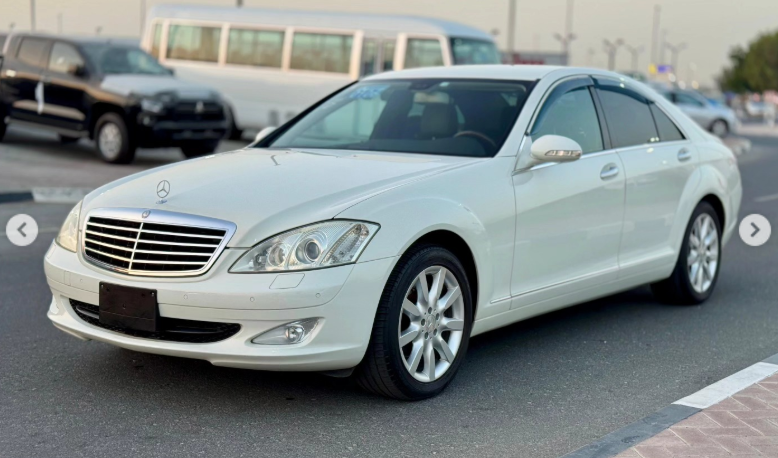 2008 Mercedes-Benz S 350 3.5 Litres 6 Cylinders Petrol Engine White Black Sedan RWD