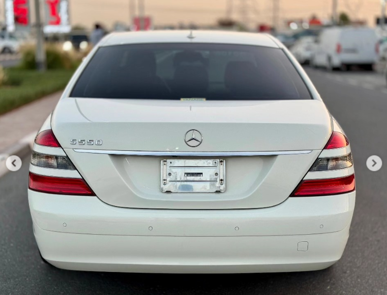 2008 Mercedes-Benz S 350 3.5 Litres 6 Cylinders Petrol Engine White Black Sedan RWD