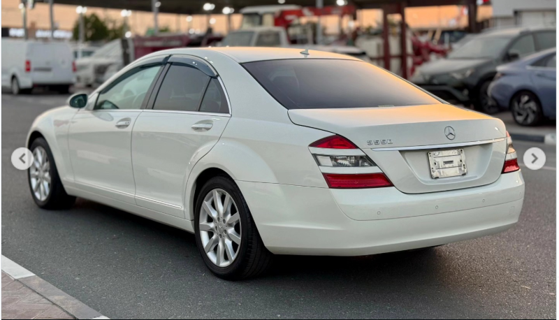 2008 Mercedes-Benz S 350 3.5 Litres 6 Cylinders Petrol Engine White Black Sedan RWD