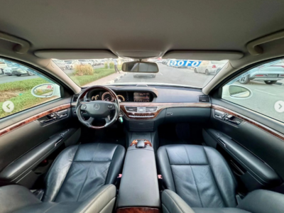 2008 Mercedes-Benz S 350 3.5 Litres 6 Cylinders Petrol Engine White Black Sedan RWD