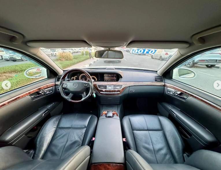 2008 Mercedes-Benz S 350 3.5 Litres 6 Cylinders Petrol Engine White Black Sedan RWD