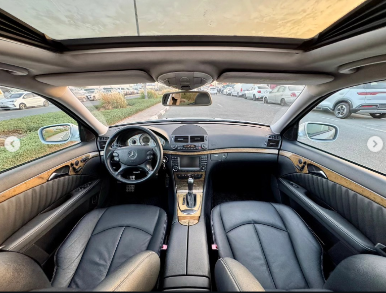 2007 Mercedes-Benz E350 3.5-liter V6 Petrol Engine Silver Black Sedan Automatic