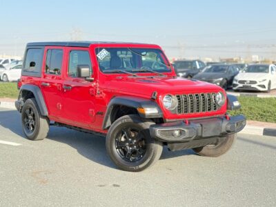 2022 Jeep Wrangler Sport 2.0 Litres V4 Petrol Engine Red Black SUV Full Option