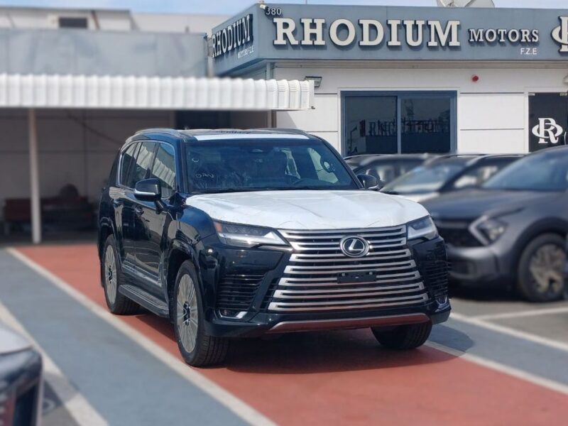 2025 Lexus LX 700h Signature 3.5-liter twin-turbo V6 Hybrid Engine Black Red SUV GCC Specs