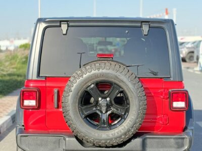 2022 Jeep Wrangler Sport 2.0 Litres V4 Petrol Engine Red Black SUV Full Option
