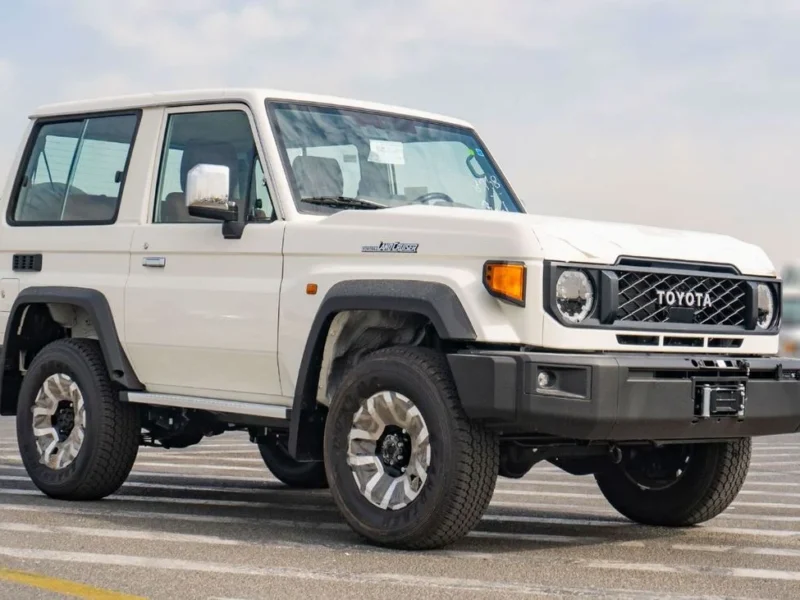 2026 Toyota Land Cruiser 70 2.8L 4-Cylinder Turbo Diesel Engine White Brown SUV