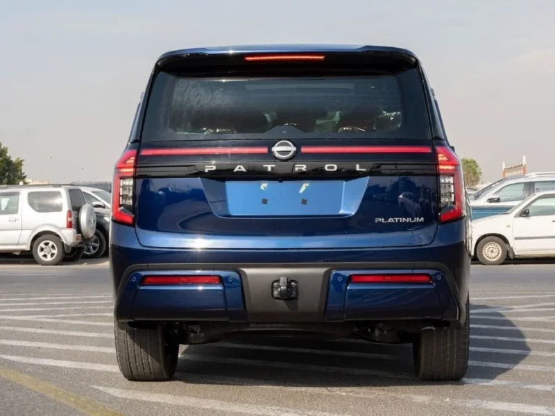 2026 Nissan Patrol LE Platinum 3.5L V6 Twin Turbo Petrol Engine Blue Tan SUV GCC Specs