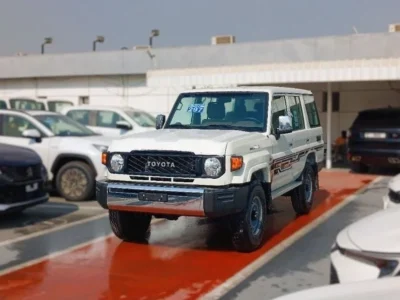 2024 Toyota Land Cruiser 70 4.0 Litres V6 Petrol Engine White Brown SUV Manual GCC