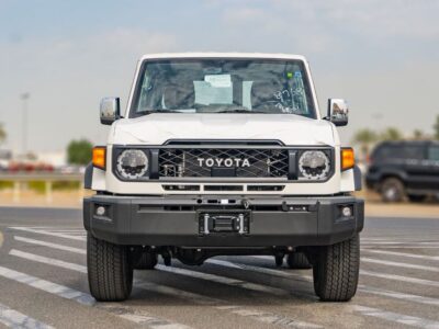 2026 Toyota Land Cruiser 70 2.8L 4-Cylinder Turbo Diesel Engine White Brown SUV