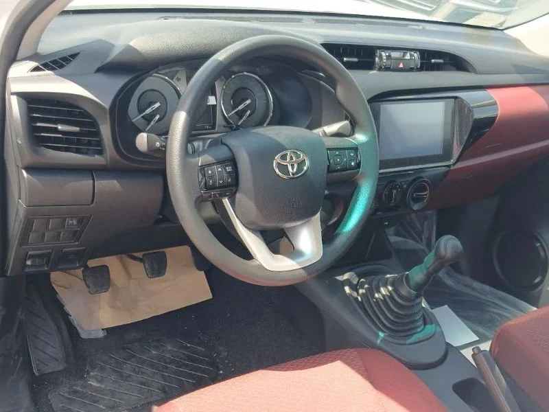 2024 Toyota Hilux 2.4 Liters 4 Cylinders Turbo Diesel White Red Single Cab Pickup Truck