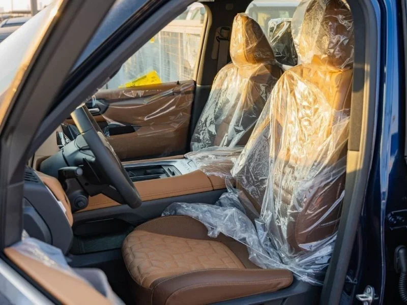 2026 Nissan Patrol LE Platinum 3.5L V6 Twin Turbo Petrol Engine Blue Tan SUV GCC Specs