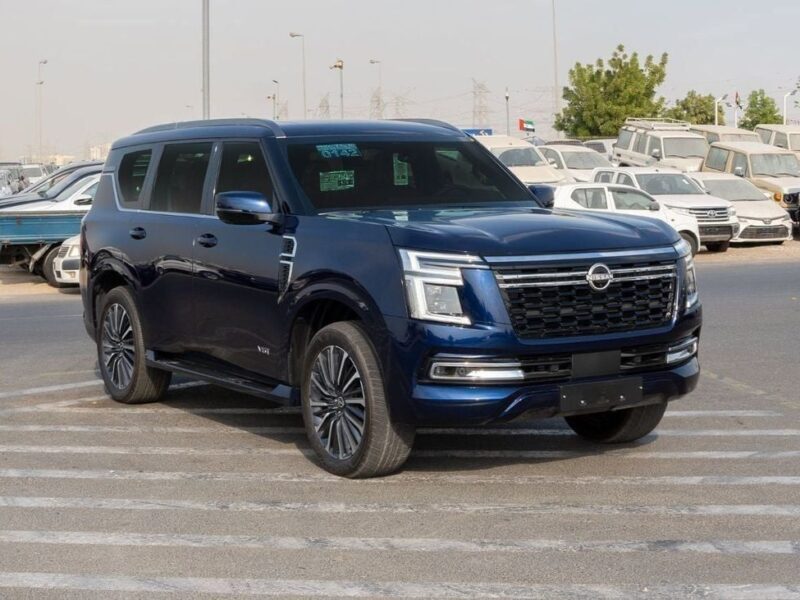 2026 Nissan Patrol LE Platinum 3.5L V6 Twin Turbo Petrol Engine Blue Tan SUV GCC Specs
