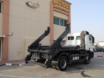 2014 Mercedes Actros 1836 4x2 EPS Gear Skip Loader 6 Cylinder White