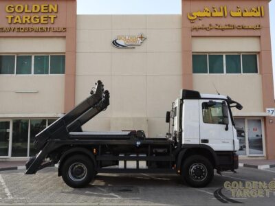 2014 Mercedes Actros 1836 4x2 EPS Gear Skip Loader 6 Cylinder White