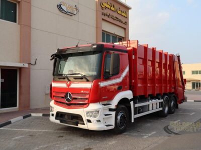 2016 Mercedes Antos 2536 6x2 Garbage Truck 6 Cylinder Diesel Engine Automatic Red