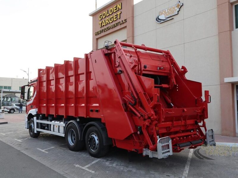 2016 Mercedes Antos 2536 6x2 Garbage Truck 6 Cylinder Diesel Engine Automatic Red