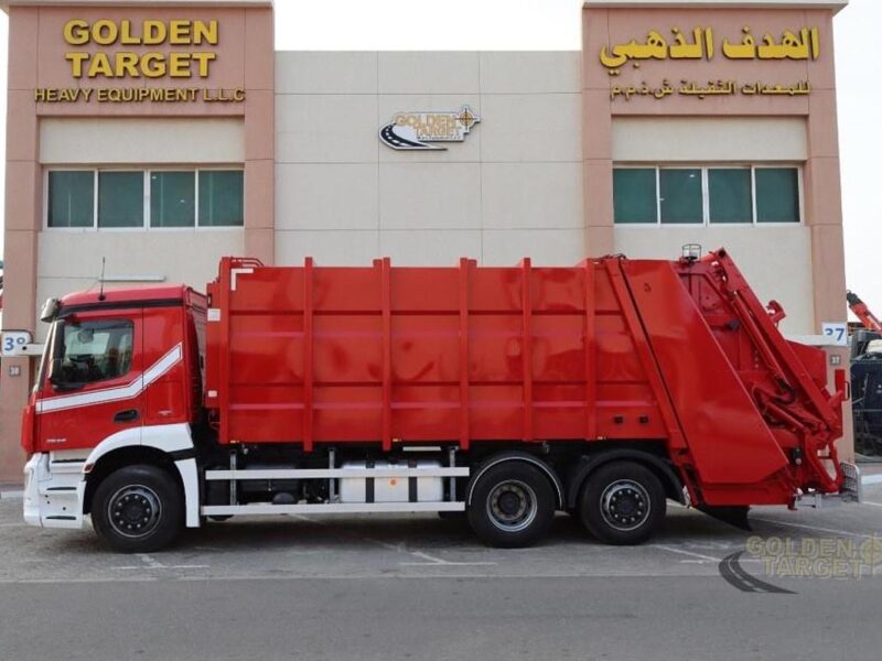 2016 Mercedes Antos 2536 6x2 Garbage Truck 6 Cylinder Diesel Engine Automatic Red