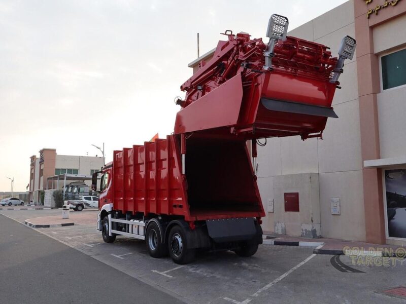 2016 Mercedes Antos 2536 6x2 Garbage Truck 6 Cylinder Diesel Engine Automatic Red