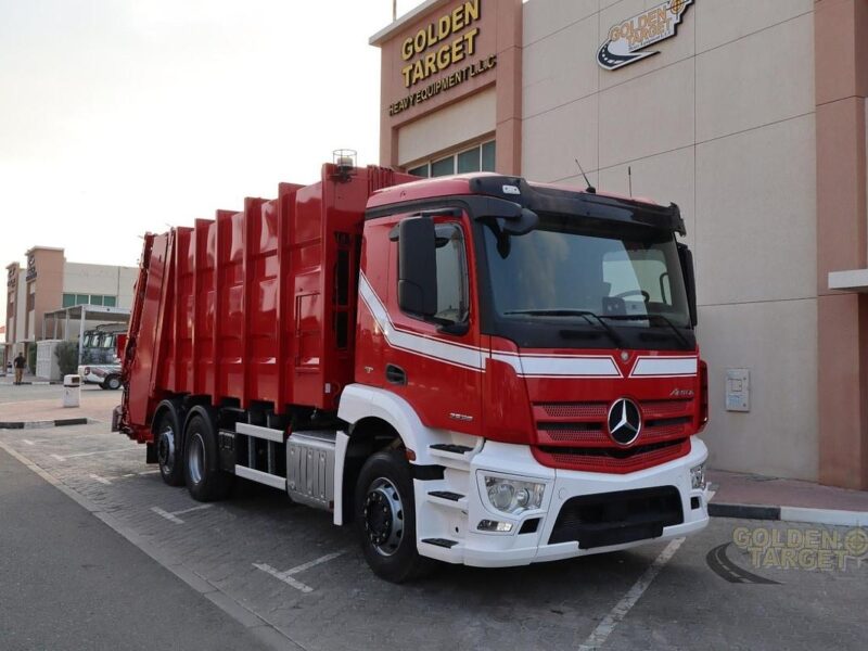 2016 Mercedes Antos 2536 6x2 Garbage Truck 6 Cylinder Diesel Engine Automatic Red
